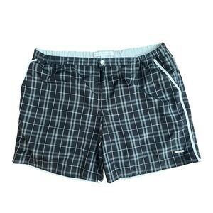 🩳 Parke & Ronen‎ Men’s Plaid Swim Shorts — Size 38